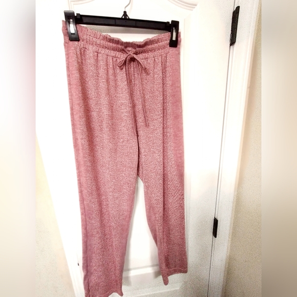 Source Unknown Pants - Pink Lounge Pants With Tie Strings